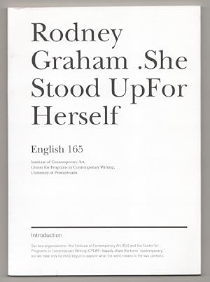 Seller image for Rodney Graham: She Stood Up For Herself for sale by Jeff Hirsch Books, ABAA