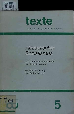 Seller image for Afrikanischer Sozialismus. Texte 5 for sale by Antiquariat Bookfarm