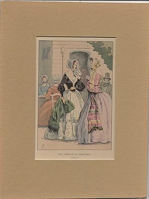 1898 Women's History of French Fashion Watercolor Print #56