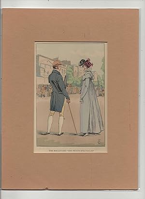 1898 Women's History of French Fashion Watercolor Print #26