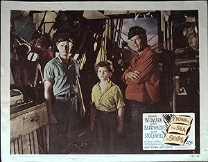 Down to the Sea in Ships Lobby Card #6 1949 Richard Widmark, Dean Stockwell!