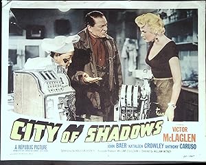 Image du vendeur pour City of Shadows Lobby Card #5 1955 Victor McLaglen! mis en vente par AcornBooksNH