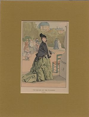 1898 Women's History of French Fashion Watercolor Print #19