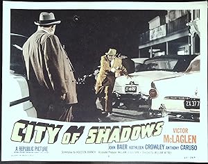Image du vendeur pour City of Shadows Lobby Card #3 1955 Victor McLaglen! mis en vente par AcornBooksNH