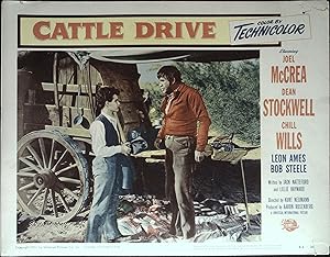 Imagen del vendedor de Cattle Drive Lobby Card #4 1951 Dean Stockwell, Chill Wills! a la venta por AcornBooksNH