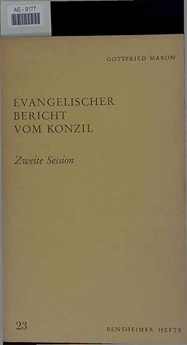 Seller image for Evangelischer Bericht vom Konzil. Zweite Session for sale by Antiquariat Bookfarm