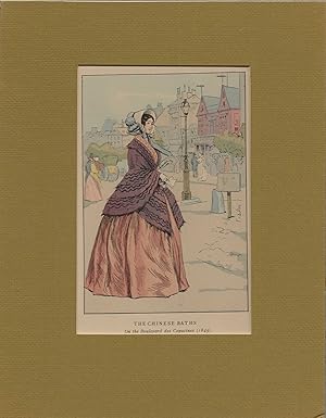 1898 Women's History of French Fashion Watercolor Print #59