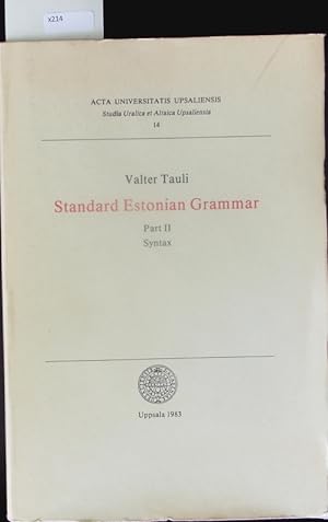 Seller image for Standard Estonian grammar. for sale by Antiquariat Bookfarm