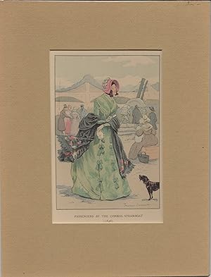 1898 Women's History of French Fashion Watercolor Print #55