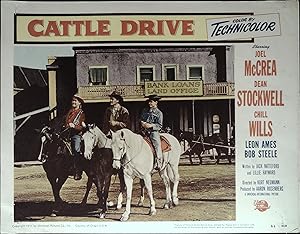 Bild des Verkufers fr Cattle Drive Lobby Card #3 1951 Dean Stockwell, Bob Steele, Chill Wills! zum Verkauf von AcornBooksNH