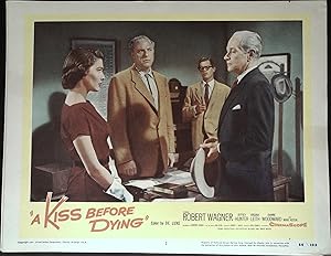 Image du vendeur pour A Kiss Before Dying Lobby Card #2 Virginia Leith, George Macready! mis en vente par AcornBooksNH