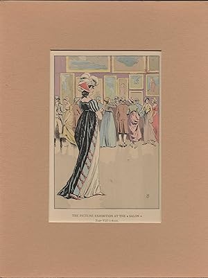 1898 Women's History of French Fashion Watercolor Print #16