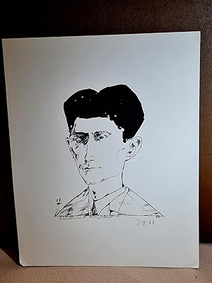 Franz Kafka. Aus der Reihe *Dichterköpfe, Blatt 88*, Lithographie, rechts unten signiert und dati...
