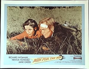 Image du vendeur pour Run for the Sun Lobby Card #5 1956 Richard Widmark & Jane Greer! mis en vente par AcornBooksNH