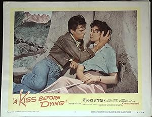 Seller image for A Kiss Before Dying Lobby Card #5 Robert Wagner holding Virginia Leith! for sale by AcornBooksNH
