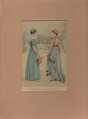 1898 Women's History of French Fashion Watercolor Print #20