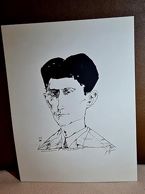 Franz Kafka. Aus der Reihe *Dichterköpfe, Blatt 88*, Lithographie, rechts unten signiert und dati...