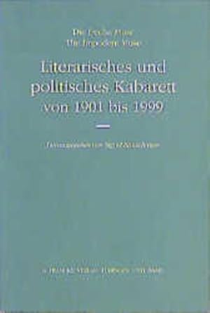 Bild des Verkufers fr Literarisches und Politisches Kabarett von 1901 bis 1999 zum Verkauf von Studibuch