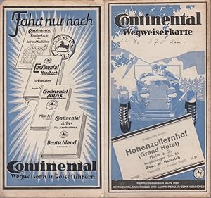 Continental Wegweiserkarte Blatt 16. Hgg. von der Continental-Caoutchouc- und Gutta-Percha-Comp. ...