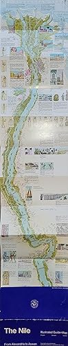 The Nile. From Alexandria to Aswan. Illustrated Guide-Map. English, Deutsch, Svensk [and Arabic].
