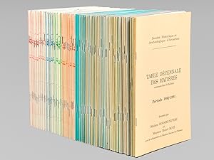 Image du vendeur pour Bulletin de la Socit Historique et Archologique d'Arcachon et du Pays de Buch [ Lot suivi de 57 numros du numro 23 du 1er trimestre 1980 au numro 79 du 1er trimestre 1994 ] [ On joint : ] Table dcennale des Matires Priode 1972-1981 - Table dcennale des Matires Priode 1982-1991 mis en vente par Librairie du Cardinal