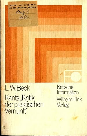 Bild des Verkufers fr Kants Kritik der praktischen Vernunft: Ein Kommentar Band 19 zum Verkauf von avelibro OHG