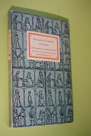 Imagen del vendedor de IB 706# Das Leben des Lazarillo von Tormes, sein Glck und sein Unglck. bertr. von Georg Spranger. Mit 10 Holzschn. von Rudolf Peschel / Insel-Bcherei ; Nr. 706 a la venta por Antiquariat Biebusch