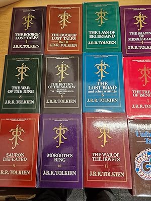 Immagine del venditore per THE HISTORY OF MIDDLE EARTH. The Book of Lost Tales; The Lays of Beleriand; The Shaping of Middle-Earth; The Return of the Shadow; The Treason of Isaengard; The War of the Ring; Sauron Defeated; The Lost Road and Other Writings; Morgoth's Ring; The War of the Jewels; ---- Plus: Unfinished Tales of Numenor and Middle Earth. venduto da Chapter Two (Chesham)