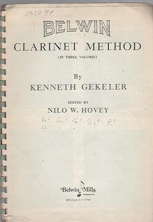 Imagen del vendedor de Belwin Clarinet Method a la venta por Usatopoli libriusatierari