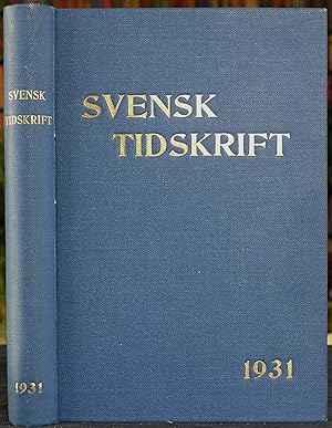 Imagen del vendedor de Svensk Tidskrift 1931 a la venta por Gurra's Books