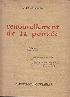 Seller image for Renouvellement de la pense. Prface de Henri Pourrat. for sale by PRISCA