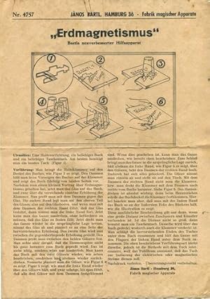 Zaubertrick Anleitung: 4757.: "Erdmagnetismus" Bartls neuverbesserter Hilfsapparat.