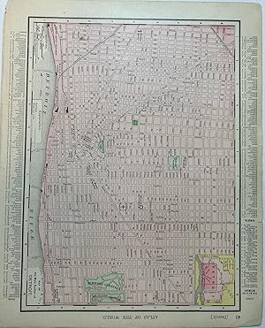 Image du vendeur pour Rand, McNally & Co's Map of the Main Portion of Detroit mis en vente par Stephen Peterson, Bookseller