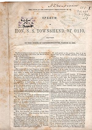 "The Union of the Democracy - Resolutions of '98" - March 17, 1852