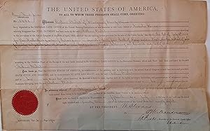 Osage Trust Lands Certificate No. 3680, dated July 15, 1873