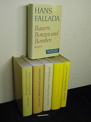 Bild des Verkufers fr Ausgewhlte Werke in Einzelausgaben - I, II, III, VI, VII, IX, X (7 Bcher von 10) - I: Bauern, Bonzen und Bomben + II: Kleiner Mann - was nun? Roman + III: Wer einmal aus dem Blechnapf frit + VI: Der eiserne Gustav + VII: Der Trinker, Der Alpdruck + IX: Mrchen und Geschichten + X: Damals bei uns daheim, Heute bei uns zu Haus - zum Verkauf von Erlbachbuch Antiquariat