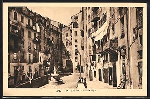 Carte postale Bastia, Vieille Rue