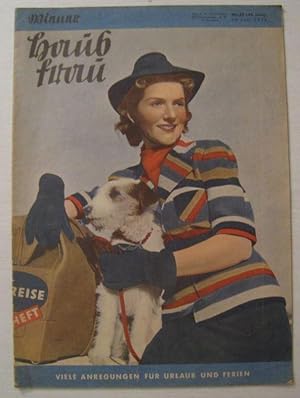 Imagen del vendedor de Wiener Hausfrau. - 16. Juni 1938, Nr. 37 des 34. Jahrgangs. - Titelthema: Viele Anregungen fr Urlaub und Ferien. - Aus dem Inhalt: Bauernrecht und Volksweistum. Germanisches Erbe im Lande sterreich / Beim Sohn der Geierwally - Ein Tiroler Knstler- und Gelehrtenheim / Philosophische Entlobung - Kierkegaard und Regine Olsen. - a la venta por Antiquariat Carl Wegner