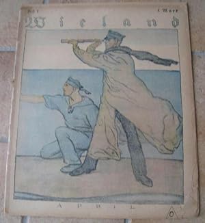 Seller image for Wieland. 1917, Heft 1, April. - Im Inhalt Texte, u. a. von Emil Lucka - Babu, Gunnar Gunnarsson: Eine peinliche Situation, Otto Zoff ber Max Unold, Lotte von Mendelssohn-Bartholdy: April, Max Kutschmann: Grabsteine fr Krieger, Bruno Paul: Knstlerlehrzeit // Kriegs-Illustrationen von Max Unold, Schilling: Kinderreigen, Ludwig Kainer: Vorfrhling. - for sale by Antiquariat Carl Wegner