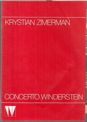 Imagen del vendedor de Programmheft zum Konzert von Krystian Zimerman, 6. Februar 1987 in der Philharmonie. - gespielt wurden Werke von Chopin und Schumann. - a la venta por Antiquariat Carl Wegner