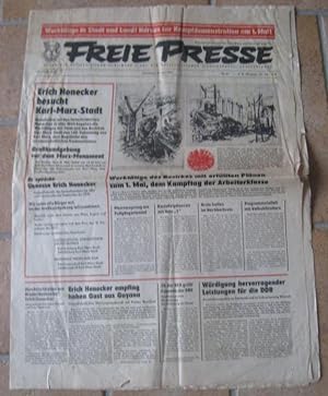 Freie Presse. - Sonnabend, 29. April 1978, Nr. 101 des 16. Jahrgangs. - Aus dem Inhalt: Ankündigu...