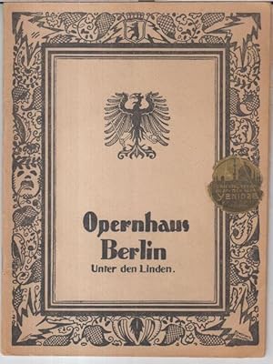 Programmheft zu: Die lustigen Weiber von Windsor. - 17. September 1919, 183. Abonnement-Vorstellu...