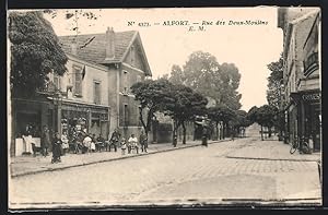 Carte postale Alfort, Rue des Deux-Moulins