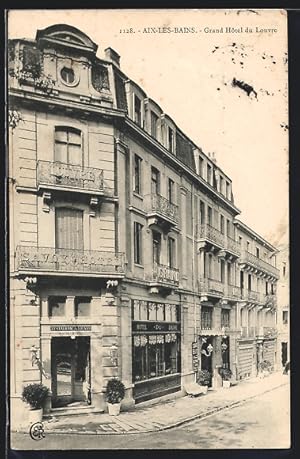 Carte postale Aix-Les-Bains, Grand Hotel du Louvre