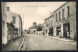 Carte postale Saint-Porchaire, vue de la rue