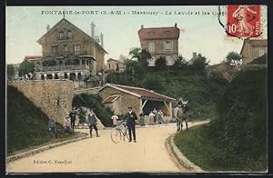 Carte postale Fontaine-le-Port, Massoury-Le Lavoir et les Coteau