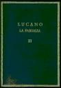 Imagen del vendedor de La Farsalia Volumen III (Libros VIII-X) a la venta por AG Library