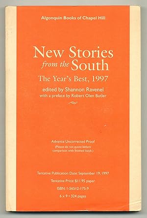 Bild des Verkufers fr New Stories from the South, The Year's Best, 1997 zum Verkauf von Between the Covers-Rare Books, Inc. ABAA