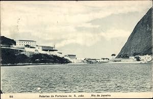 Imagen del vendedor de Ansichtskarte / Postkarte Rio de Janeiro Brasilien, Baterias da Fortaleza de S. Joao a la venta por akpool GmbH