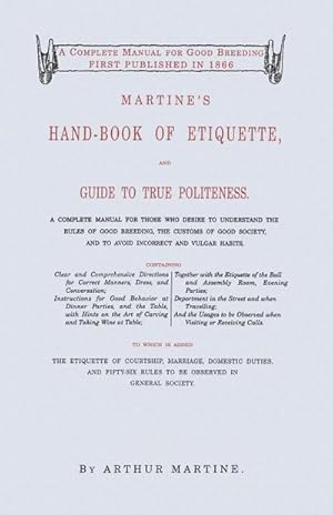 Seller image for Martine's Hand-Book of Etiquette for sale by AHA-BUCH GmbH